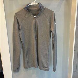 Nike Women's Gray Zip-Up Top